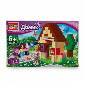 Конструктор – Домик, 117 деталей (Город Мастеров, AA-2012-Rsim)